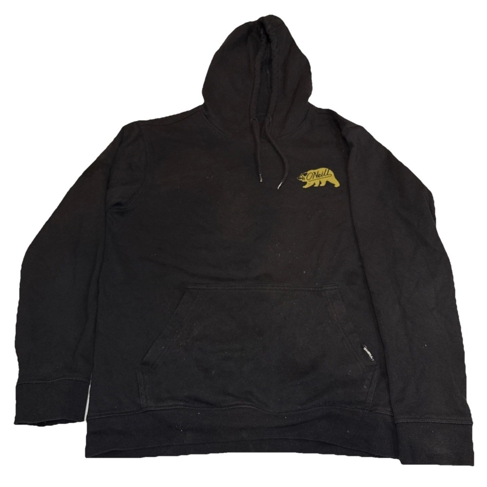 O'Neill Men's Large Black Hoodie Sweatshirt Pullover Style HO3210006X